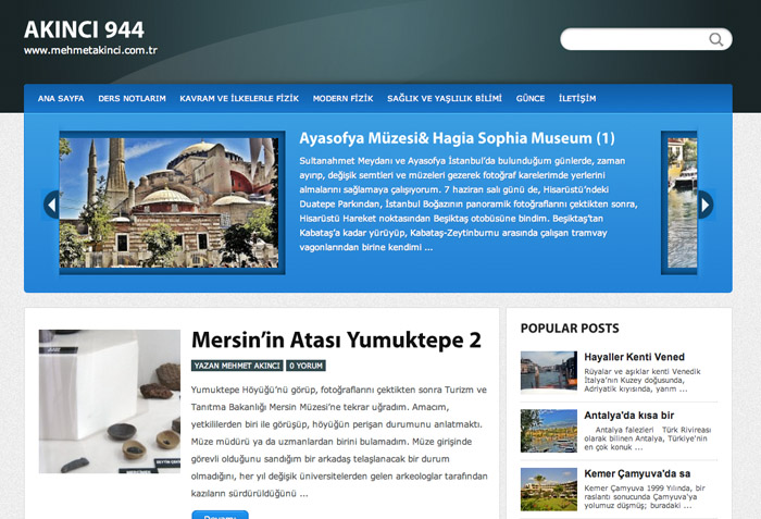 Kişisel Blog Web Sitesi Tasarımı